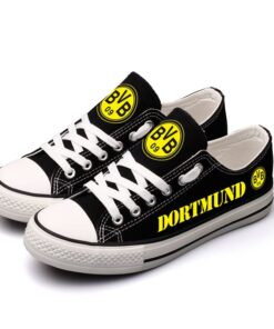Alternative view of Borussia Dortmund Low Top Canvas Sport Sneakers Shoes For Men Women Fans