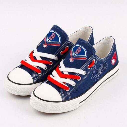 Boston Red Sox Limited Print Low Top Canvas Shoes Sport Sneakers For Men Women Fans - Image 4