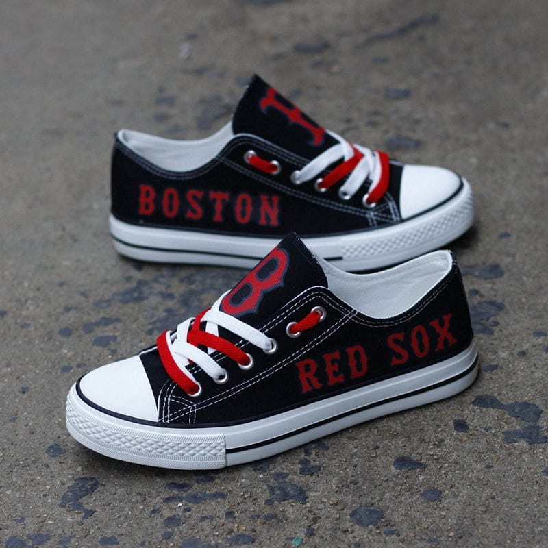 Boston Red Sox Limited Print Low Top Canvas Shoes Sport Sneakers For Men Women Fans 4 Boston Red Sox Limited Print Low Top Canvas Shoes Sport Sneakers For Men Women Fans - Image 4