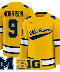 Brendan Morrison Jersey #9 Michigan Wolverines 2025-26 Premium All Stitched