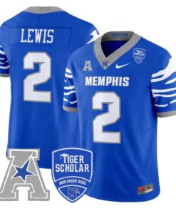 Brendon Lewis Jersey #2 Memphis Tigers 2025 Vapor Limited Stitched Royal