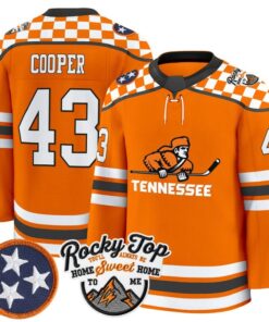 Bryce Cooper Jersey 43 Tennessee Volunteers 2025 26 Premium Stitched Orange