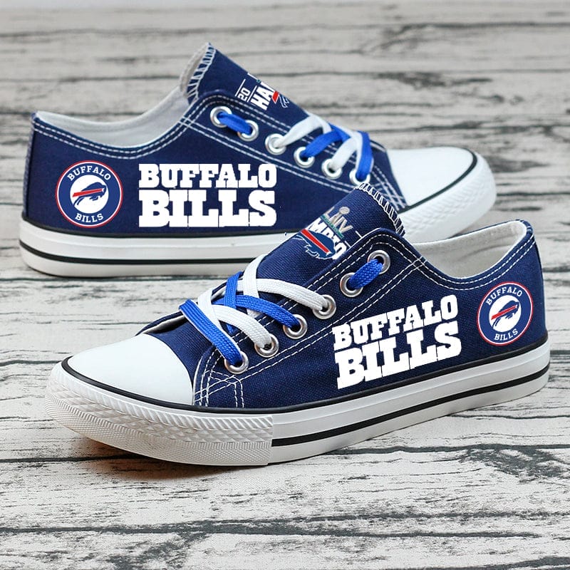Buffalo Bills Low Top Canvas Sport Sneakers Shoes For Men Women Fans