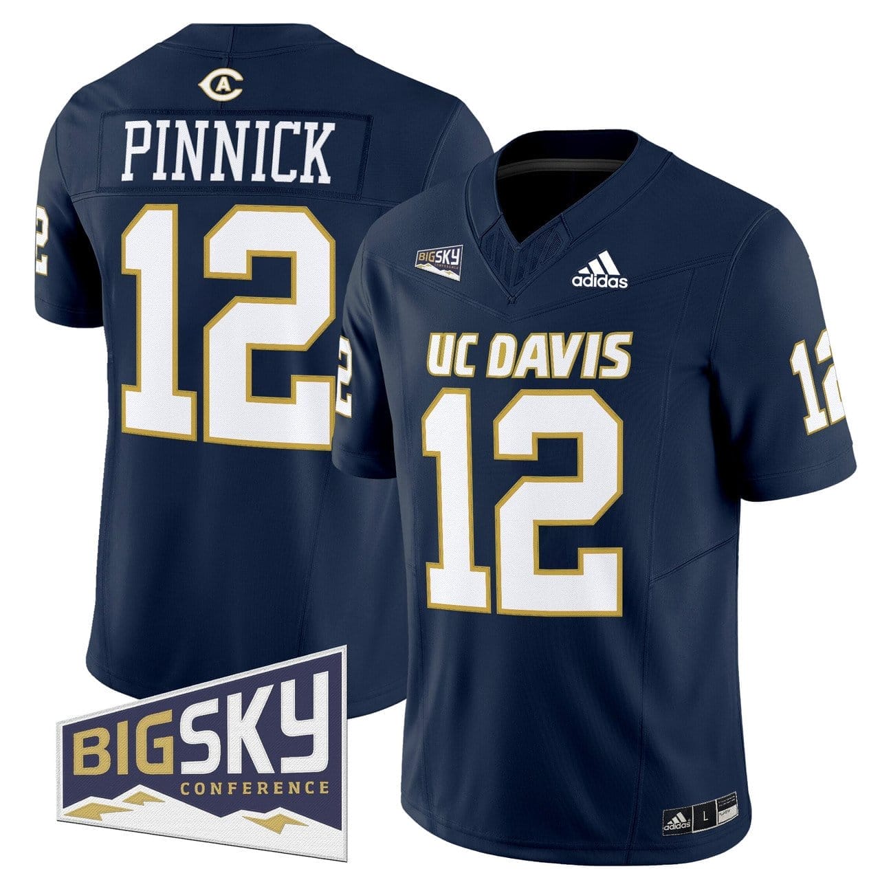 Caden Pinnick Jersey #12 UC Davis Aggies 2025 Lake Tahoe Patch Stitched - Image 5