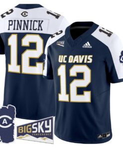 Caden Pinnick Jersey 12 UC Davis Aggies 2025 Lake Tahoe Patch Stitched Navy Alter ce120aaa 7ac5 45cb a137 f541afd374ae