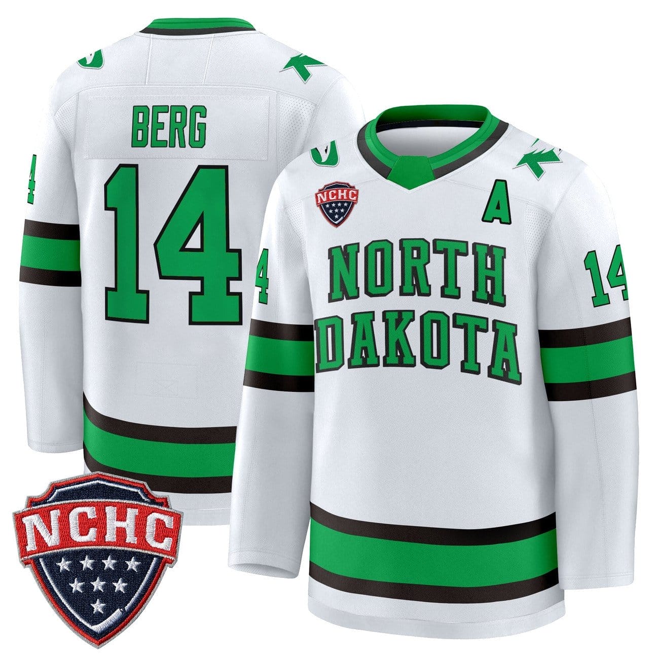 Cameron Berg Jersey #14 North Dakota Fighting Hawks 2025-26 Stitched - Image 4