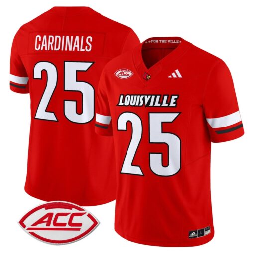 Cardinals Jersey #25 Louisville Cardinals 2025 Vapor Limited Stitched - Image 3