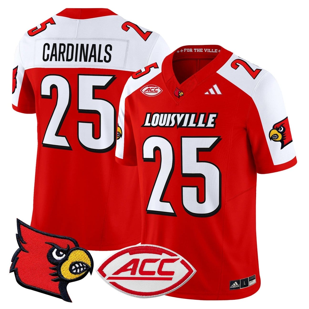 Cardinals Jersey #25 Louisville Cardinals 2025 Vapor Limited Stitched - Image 4