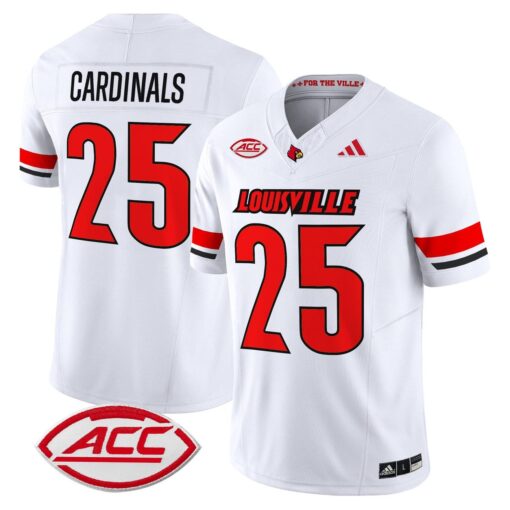 Cardinals Jersey #25 Louisville Cardinals 2025 Vapor Limited Stitched - Image 5