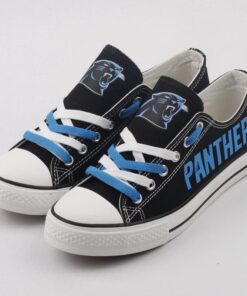 Alternative view of Carolina Panthers Low Top Canvas Sport Sneakers Shoes For Men Women Fans