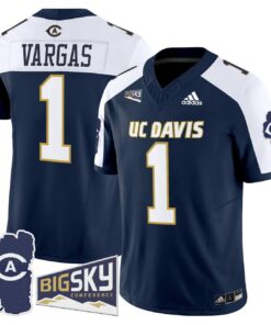 Carter Vargas Jersey 1 UC Davis Aggies 2025 Lake Tahoe Patch Stitched Navy Alter 657faf4f c69b 4d2c bd8c 6ddf07c87559
