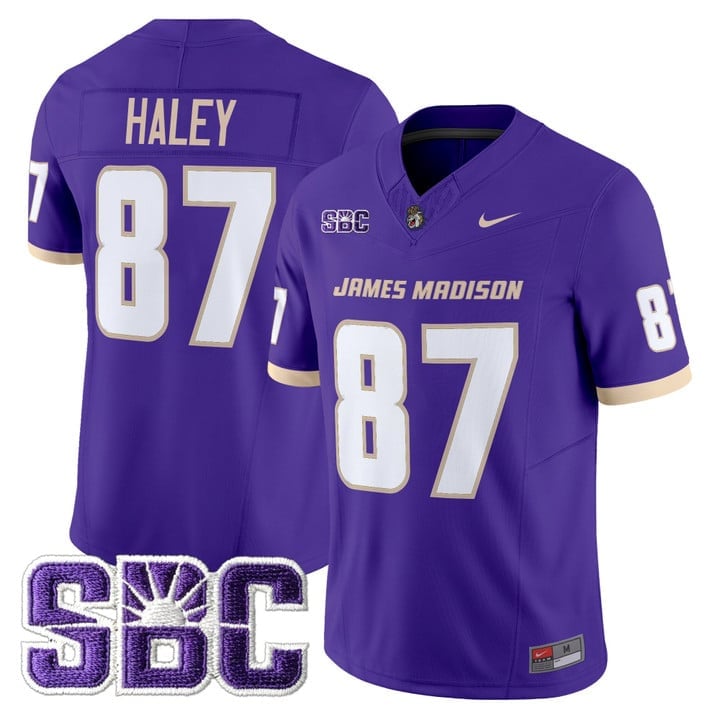 Charles Haley Jersey #87 James Madison Dukes 2025 Vapor Limited Stitched - Image 4