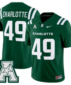 Charlotte Jersey 49 Charlotte 49ers 2025 Vapor Limited Stitched Green