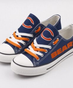 Chicago Bears Low Top Canvas Sport Sneakers Shoes For Men Women Fans