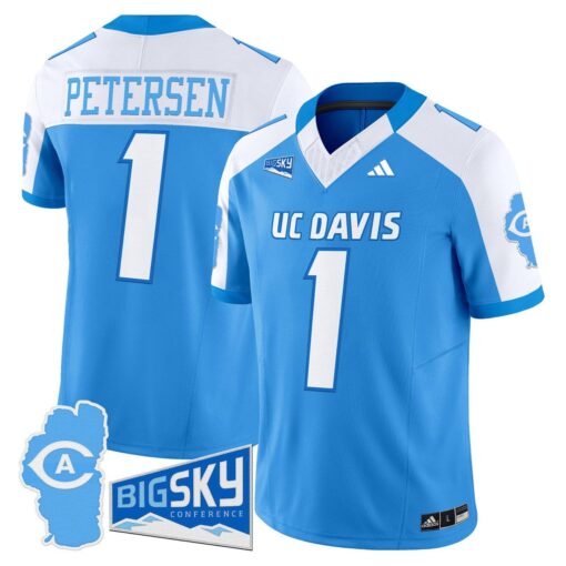Chris Petersen Jersey #1 UC Davis Aggies 2025 Lake Tahoe Patch - Image 2