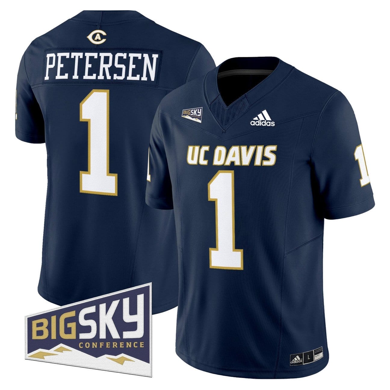 Chris Petersen Jersey #1 UC Davis Aggies 2025 Lake Tahoe Patch - Image 5