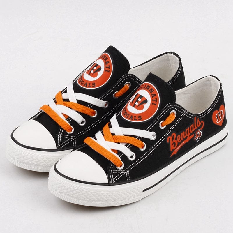Cincinnati Bengals Low Top Canvas Sport Sneakers Shoes For Men Women Fans 1 Cincinnati Bengals Low Top Canvas Sport Sneakers Shoes For Men Women Fans