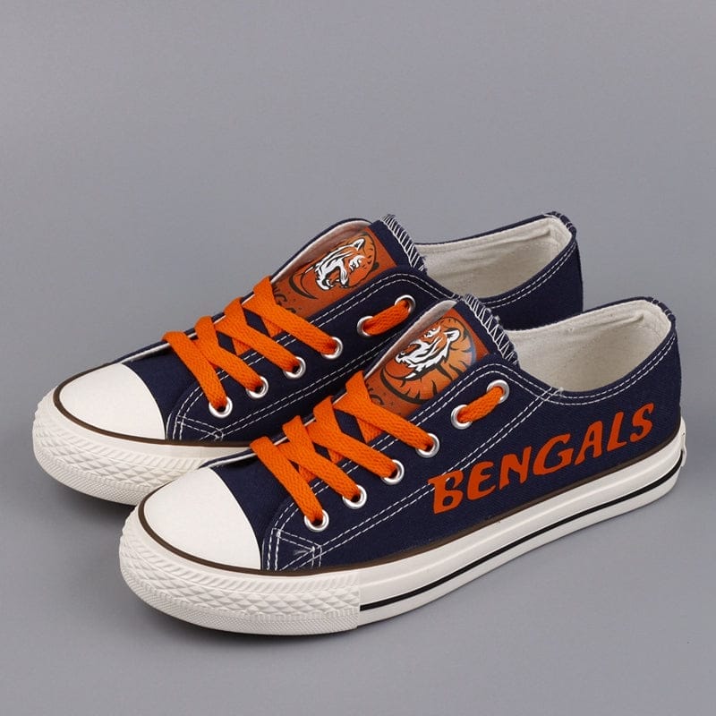 Cincinnati Bengals Low Top Canvas Sport Sneakers Shoes For Men Women Fans 4 Cincinnati Bengals Low Top Canvas Sport Sneakers Shoes For Men Women Fans - Image 4