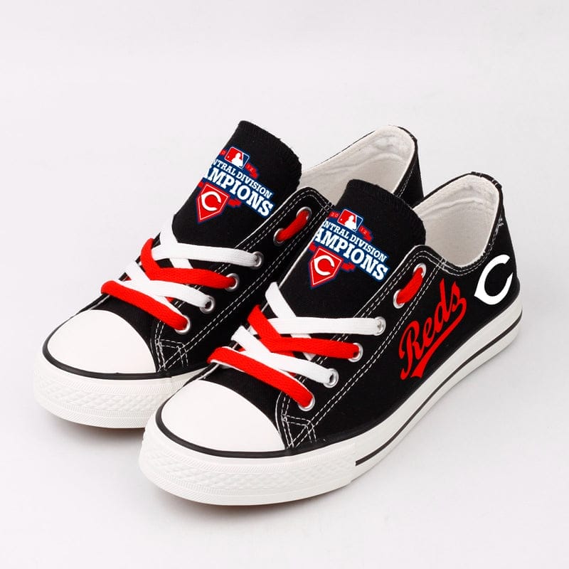 Cincinnati Reds Limited Print Low Top Canvas Shoes Sport Sneakers For Men Women Fans 2 Cincinnati Reds Limited Print Low Top Canvas Shoes Sport Sneakers For Men Women Fans - Image 2