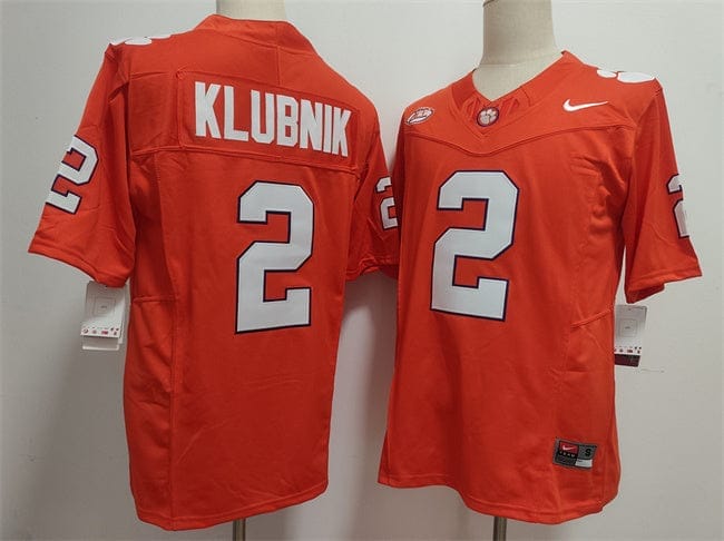 Clemson Tigers #2 Cade Klubnik Jersey F.U.S.E. Football Stitched 1 Clemson Tigers #2 Cade Klubnik Jersey F.U.S.E. Football Stitched