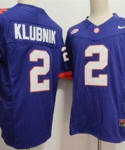 Alternative view of Clemson Tigers #2 Cade Klubnik Jersey F.U.S.E. Football Stitched