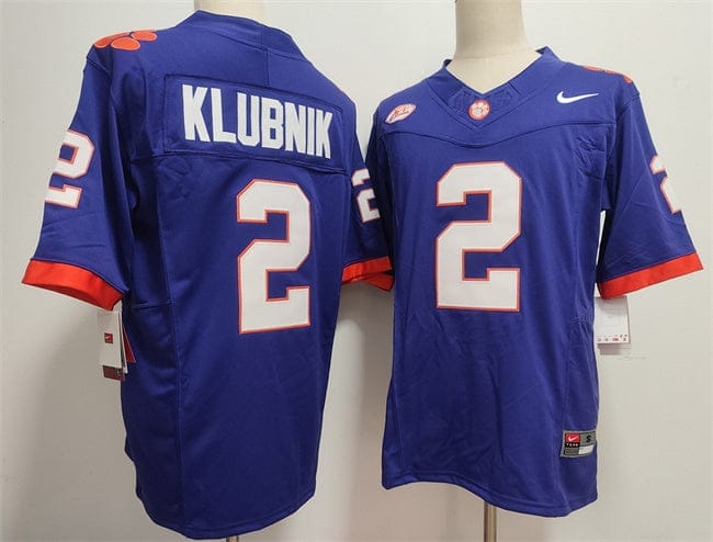 Clemson Tigers #2 Cade Klubnik Jersey F.U.S.E. Football Stitched 2 Clemson Tigers #2 Cade Klubnik Jersey F.U.S.E. Football Stitched - Image 2