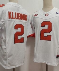 Clemson Tigers #2 Cade Klubnik Jersey F.U.S.E. Football Stitched 5 Clemson Tigers 2 Cade Klubnik White F.U.S.E. Stitched Football Jersey