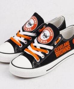 Cleveland Browns Low Top Canvas Sport Sneakers Shoes For Men Women Fans