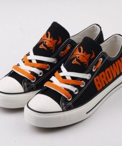 Cleveland Browns Low Top Canvas Sport Sneakers Shoes For Men Women Fans