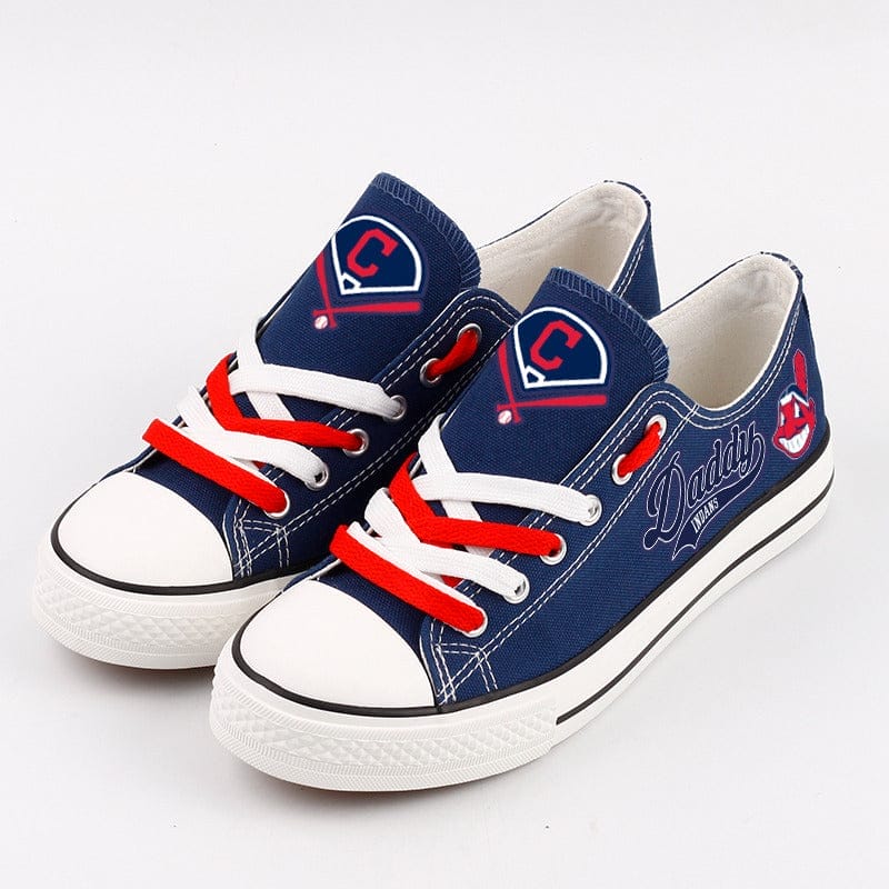 Cleveland Indians Limited Print Low Top Canvas Shoes Sport Sneakers For Men Women Fans - Image 8