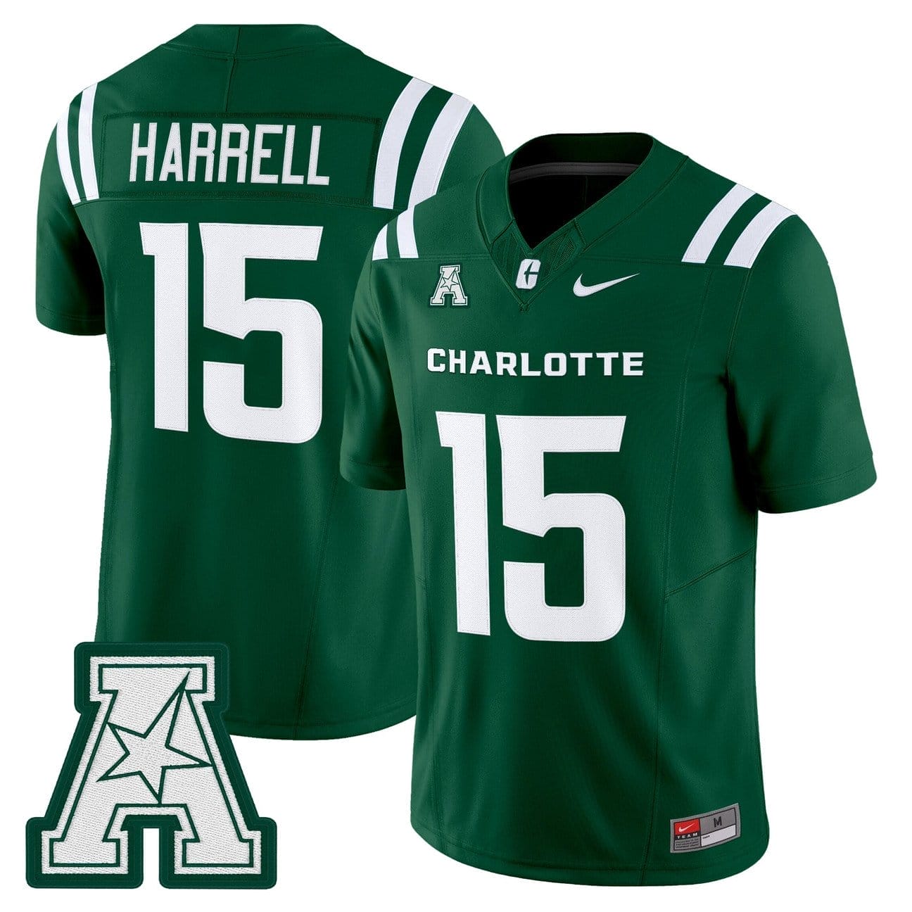 Conner Harrell Jersey #15 Charlotte 49ers 2025 Vapor Limited Stitched - Image 5
