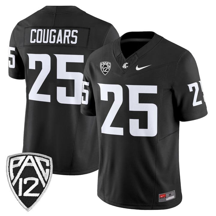Cougars Jersey #25 Washington State Cougars 2025 Vapor Limited Stitched 2 Cougars Jersey #25 Washington State Cougars 2025 Vapor Limited Stitched - Image 2
