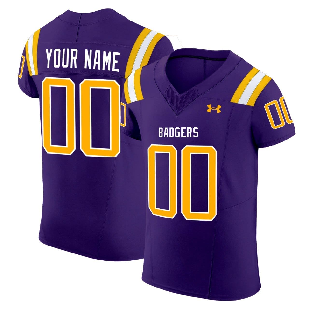 Custom Badgers Jersey Name and Number Purple All Stitched 1 Custom Badgers Jersey Name and Number Purple All Stitched