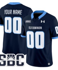 Custom Old Dominion Monarchs Jersey Name, Number 2025 Vapor Stitched Navy