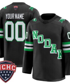 Custom North Dakota Fighting Hawks Jersey 2025-26 Premium Stitched