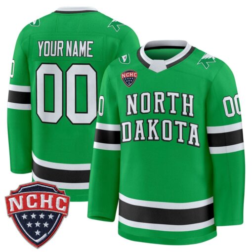 Custom North Dakota Fighting Hawks Jersey 2025-26 Premium Stitched - Image 3