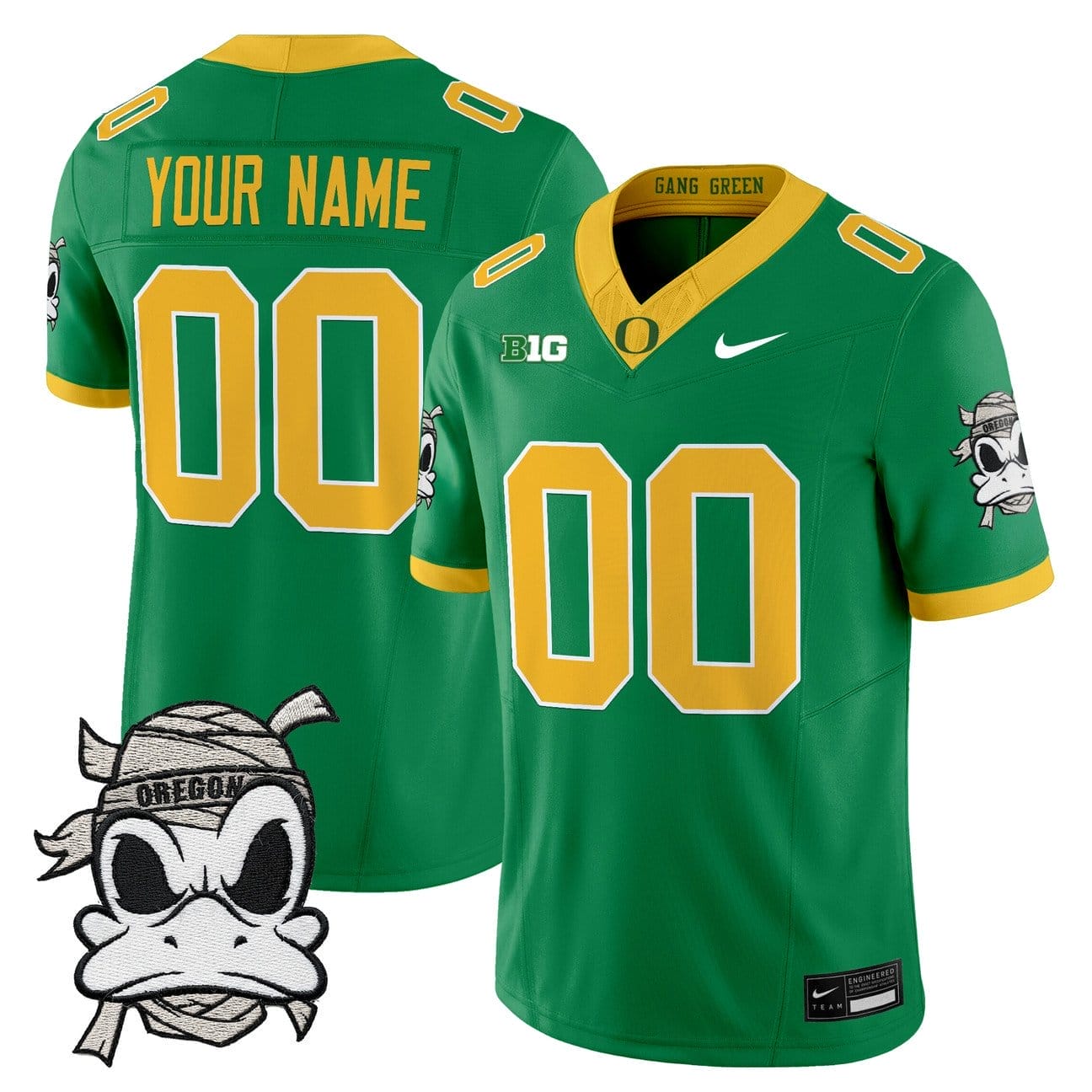 Custom Oregon Ducks 2025 Jersey Mummy Duck Vapor Limited Stitched 3 Custom Oregon Ducks 2025 Jersey Mummy Duck Vapor Limited Stitched - Image 3