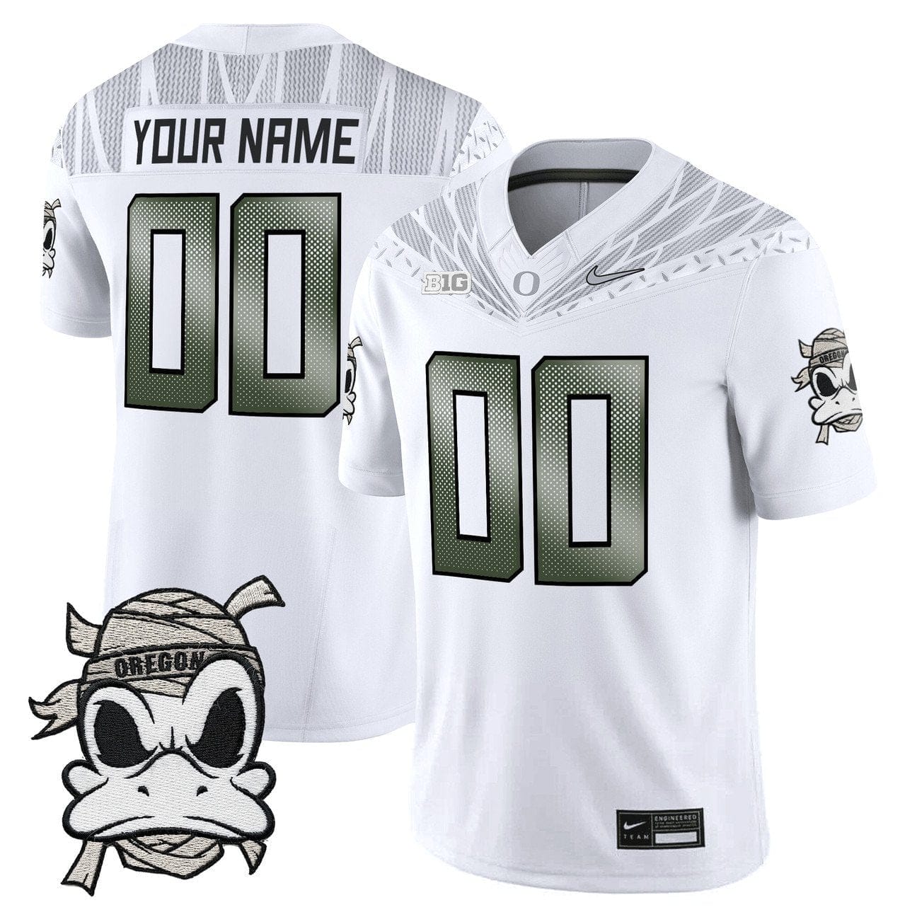 Custom Oregon Ducks 2025 Jersey Mummy Duck Vapor Limited Stitched 2 Custom Oregon Ducks 2025 Jersey Mummy Duck Vapor Limited Stitched - Image 2