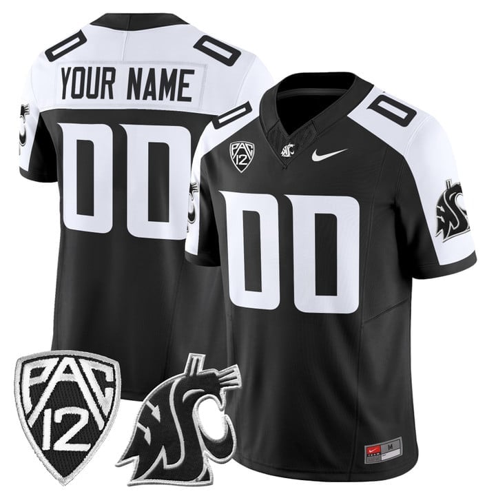 Custom Washington State Cougars Jersey Name Number 2025 Stitched Black Alter