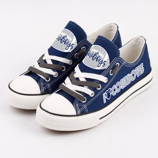 Dallas Cowboys Low Top Canvas Sport Sneakers Shoes For Men Women Fans - Image 2
