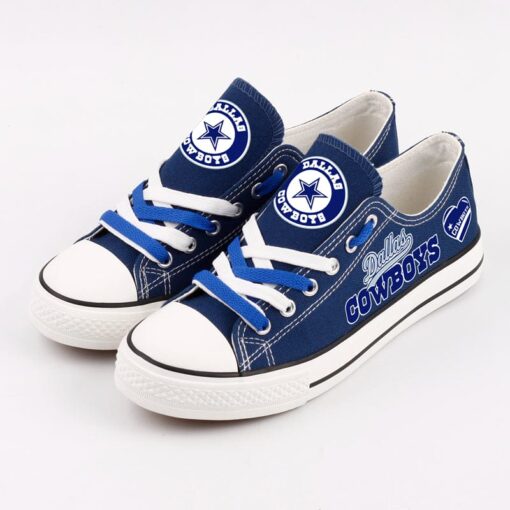 Dallas Cowboys Low Top Canvas Sport Sneakers Shoes For Men Women Fans - Image 9