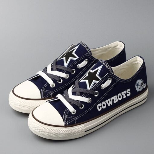Dallas Cowboys Low Top Canvas Sport Sneakers Shoes For Men Women Fans - Image 5