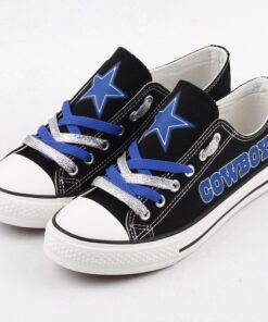 Dallas Cowboys Limited Print NFL Students Low Top Canvas Shoes Sport Sneakers 2 c213256a 849f 47a1 a3c1 11858e9cac29