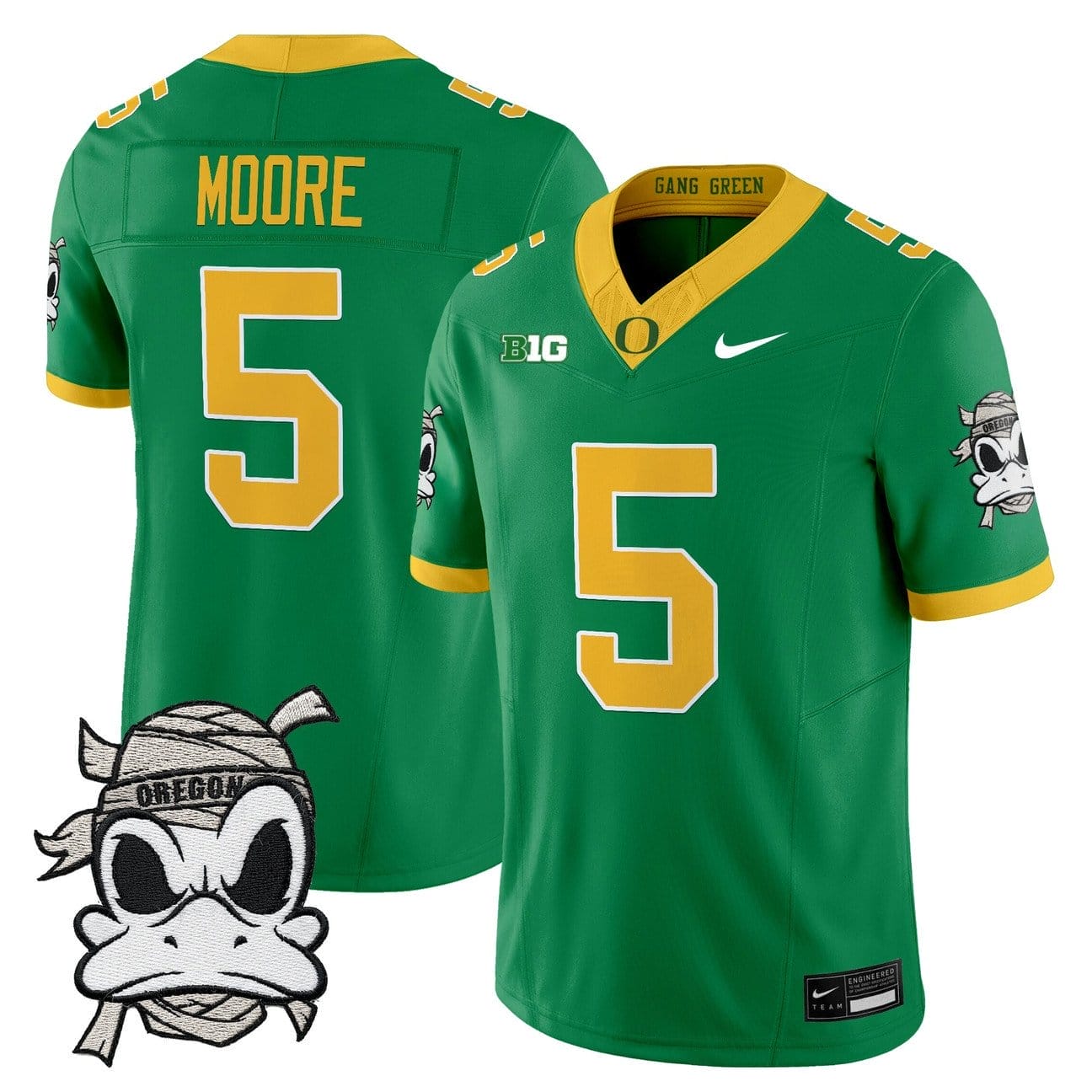Dante Moore Jersey #5 Oregon Ducks 2025 Mummy Duck Vapor Limited Stitched - Image 3