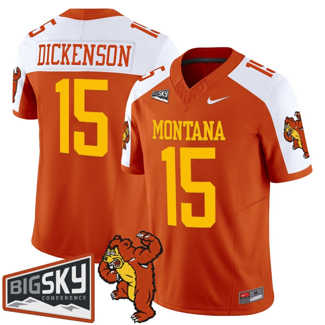 Dave Dickenson Jersey #15 Montana Grizzlies 1995 Throwback Vapor Stitched 1 Dave Dickenson Jersey #15 Montana Grizzlies 1995 Throwback Vapor Stitched