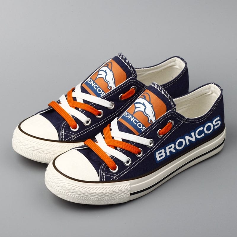 Denver Broncos Low Top Canvas Sport Sneakers Shoes For Men Women Fans 5 Denver Broncos Low Top Canvas Sport Sneakers Shoes For Men Women Fans - Image 5