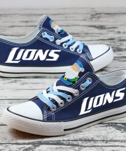 Denver Broncos Low Top Canvas Sport Sneakers Shoes For Men Women Fans 9 Detroit Lions Limited Print NFL Students Low Top Canvas Shoes Sport Sneakers 2