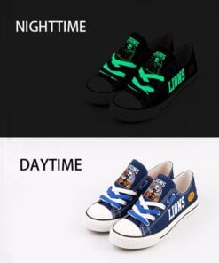 Alternative view of Detroit Lions Low Top Canvas Sport Sneakers Shoes For Men Women Fans