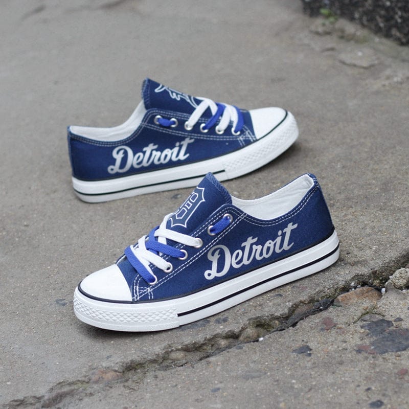 Detriot Tigers Limited Print Low Top Canvas Shoes Sport Sneakers For Men Women Fans 3 Detriot Tigers Limited Print Low Top Canvas Shoes Sport Sneakers For Men Women Fans - Image 3