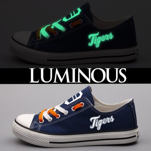 Detriot Tigers Limited Print Low Top Canvas Shoes Sport Sneakers For Men Women Fans - Image 4